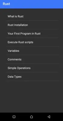 Rust android App screenshot 2